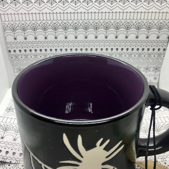 Halloween Spider In Web Black Mug Farmhouse - Picture 2 of 4